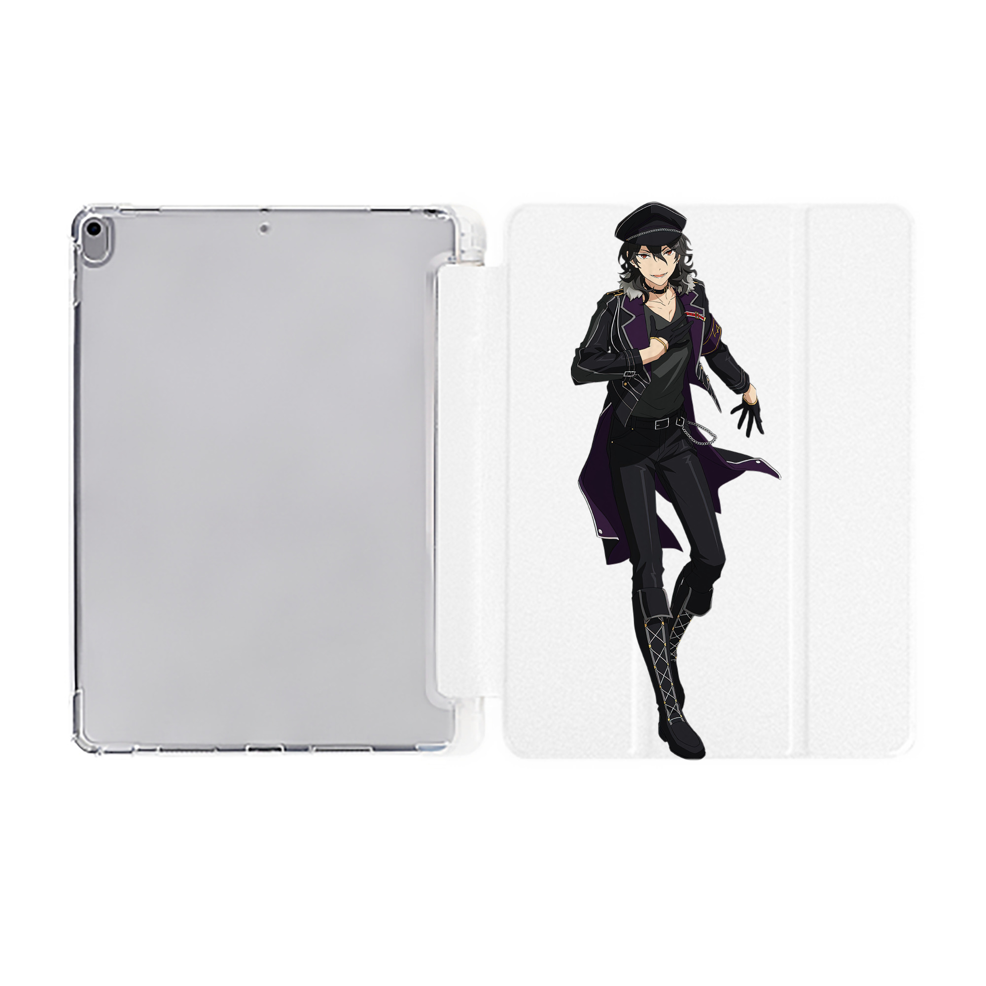 （画像用） あんさんぶるスターズ! Ensemble Stars IPad ケース ペン収納付き 三つ折りスタンド PUレザー×シリコン 対応機種9.5/10.5/10.9インチ